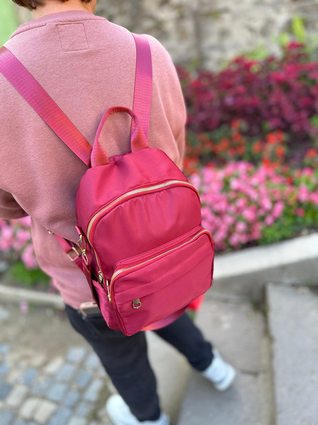 πολυλειτουργικό κόκκινο σακίδιο πλάτης Demi 
