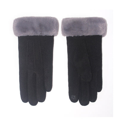 Μαύρα ζεστά γάντια