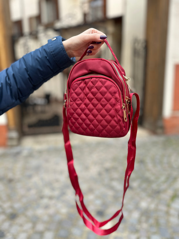 Red Mini Bag &amp; Backpack Ella