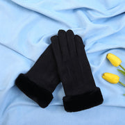 Μαύρα ζεστά γάντια