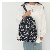 Butterfly Black Backpack