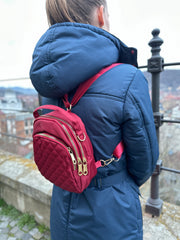 Red Mini Bag &amp; Backpack Ella