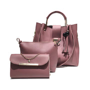 Ilona ροζ τσάντα σετ - 3 κομμάτια