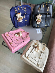 Rucsac roz Harmony + Ursulet - TIARA CONCEPT STORE