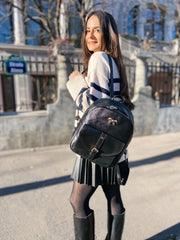 Rucsac negru fundita 4 in 1 Nelly - TIARA CONCEPT STORE