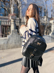 Rucsac negru fundita 4 in 1 Nelly - TIARA CONCEPT STORE