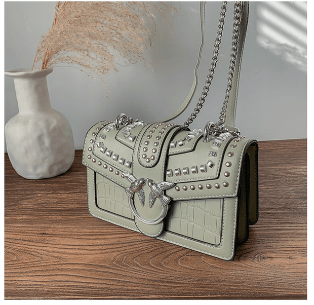 Geanta verde cu tinte Paloma - TIARA CONCEPT STORE